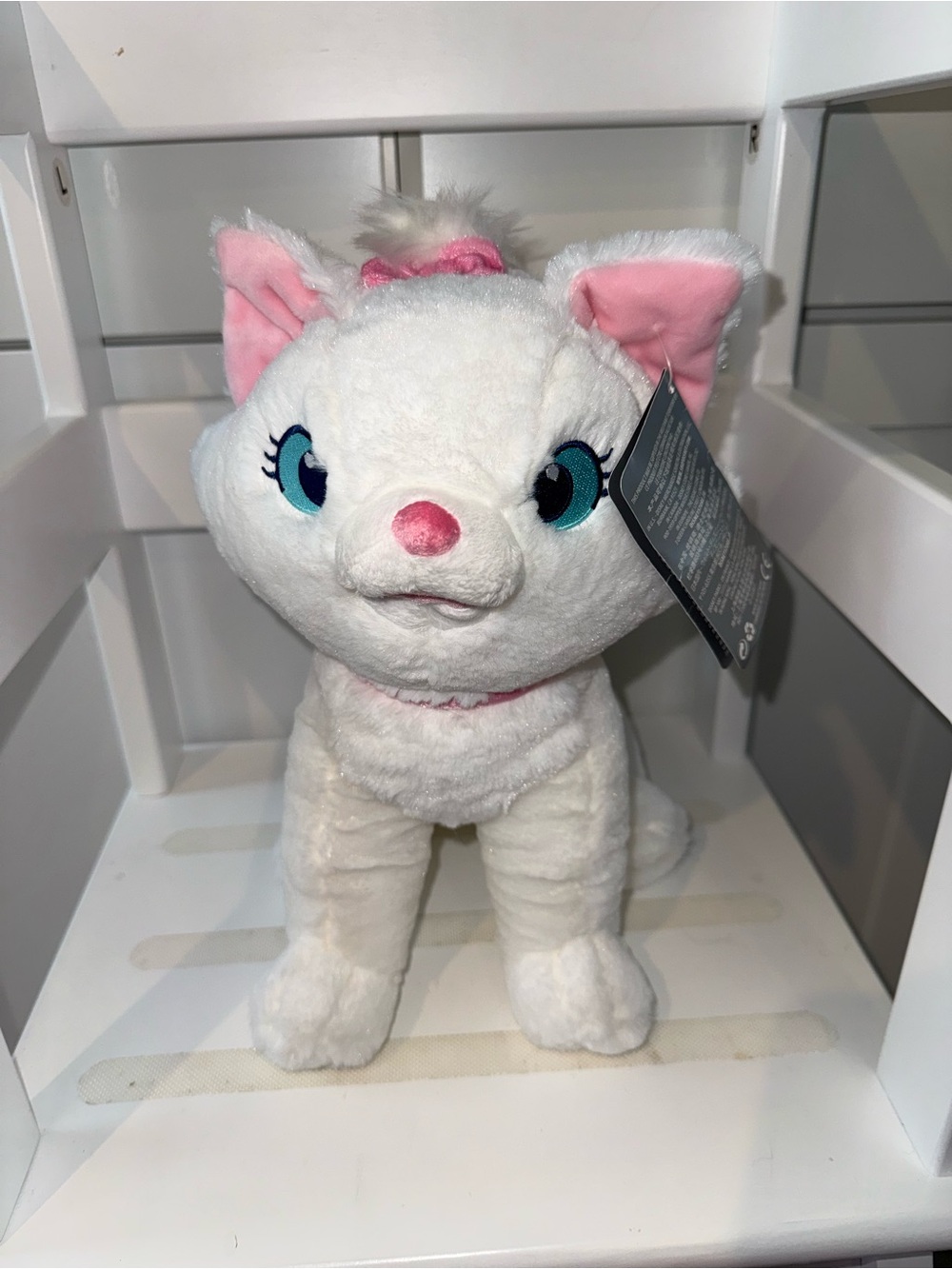 Disney Marie White & Pink Plush Cat Toy - NWT